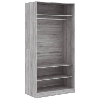 vidaXL Kleiderschrank Grau Sonoma 100x50x200 cm Holzwerkstoff