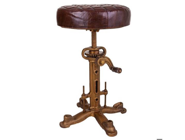 Tabouret en métal 36x36x50h