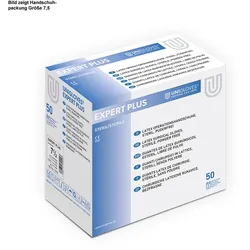 Expert Plus Latex OP-Handschuhe, puderfrei, steril, Gr. 6,5 (50 Stck.) UK = 4 Pa...