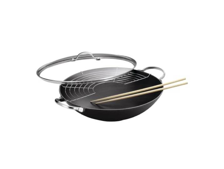 KUHN RIKON 37043 Kochgeschirr Guss Jampur Wok 36cm