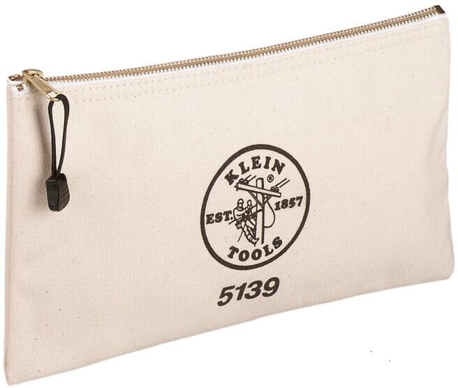 Klein Tools Trousse à outils pochette zippée 318 × 178 × 18 mm toile (5139)
