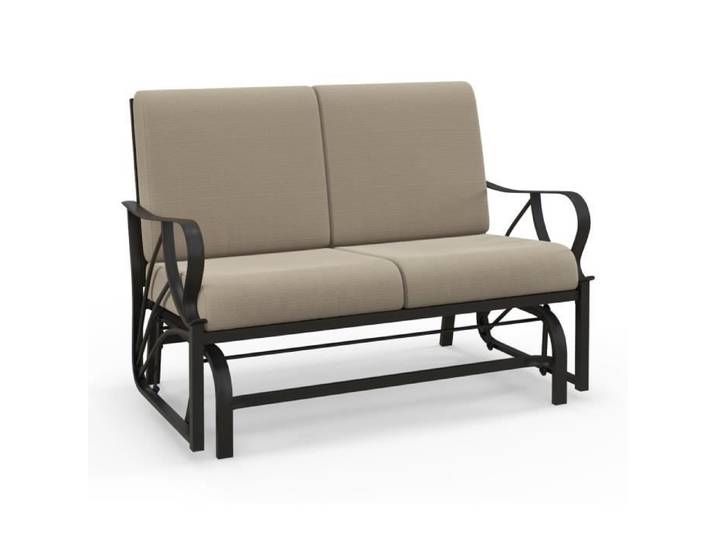 Fauteuil à Bascule de Jardin 2 Places - COSTWAY - Accoudoirs Incurvés - Charge 300KG