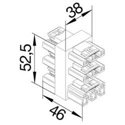 Hager GKWAXC3 Verteiler-Box 1 St.