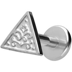 Titan Labret mit Innengewinde DREIECK