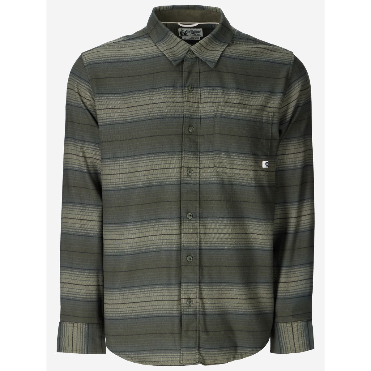 Marmot Rush Creek Lightweight Flannel Long Sleeve nori stripe (43053) XL M16329-43053-XL