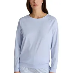 Calida Favourites Sleep Shirt Long-Sleeve Hellblau Baumwolle Large Damen