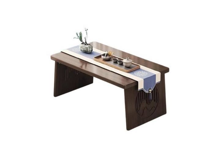 LuxusKollektion Couchtisch Boden Teetisch Japanisch Wallnuss 70x40x30cm (1-St)