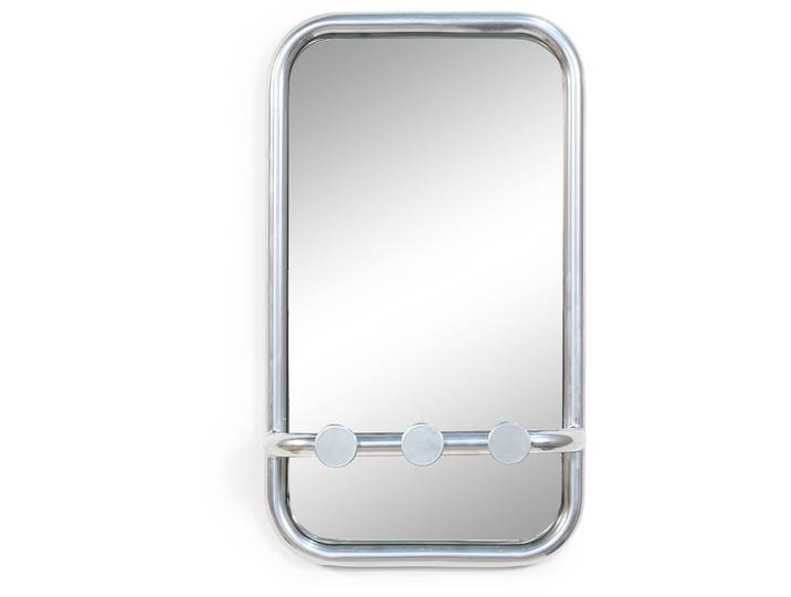 Spinder Design Garderobe Balder chrom Stahl/Glas Rechteckig B 35 H 60 cm