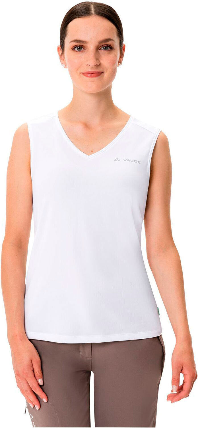 Vaude essential top camiseta tirantes Blanco (38)