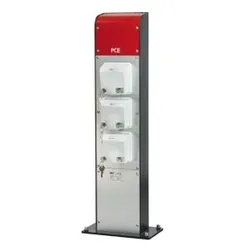 PCE 9081802 Energiesäule Stahl PILA IV 16/5 2xSSD Design M25 1x94 IP54