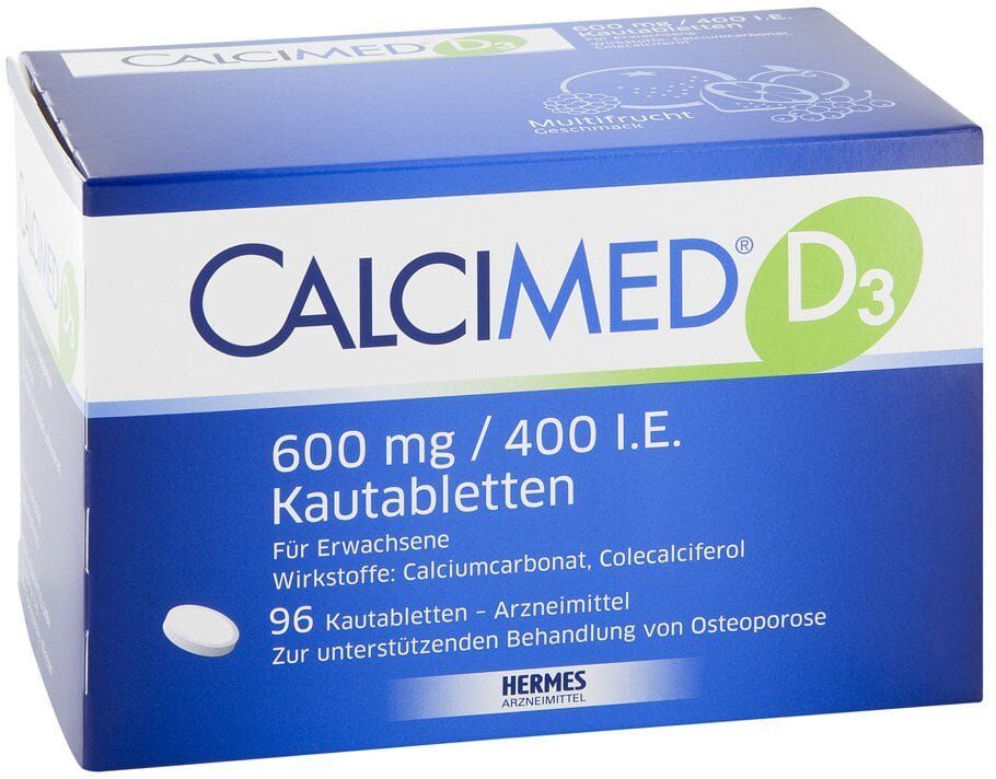 Calcimed D3 600 mg / 400 I.E. Kautabletten 96stk