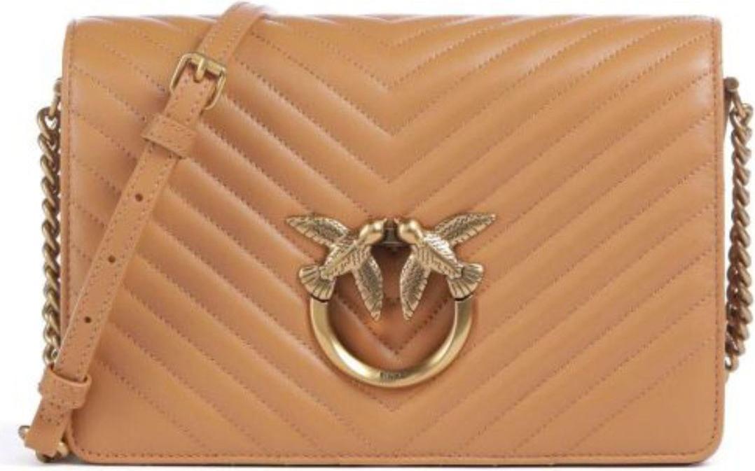 PINKO Damen Umhängetaschen 100063A0GK-C83Q Farbe: Braun Größe: Einheitsgröße