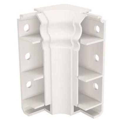 Elitec 114101 Inneneck f.E- 4D 20x80-IE Sockelleiste "Berliner Profil" Alpinwei (2 cm) (114101)