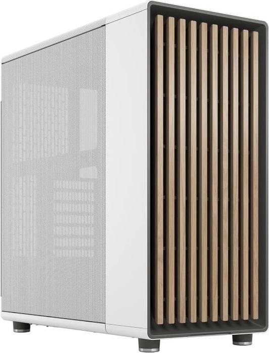 PC Gehäuse, Fractal Design North Chalk White, ATX, Elegantes Design, Holz und Legierung, FD-C-NOR1C-03