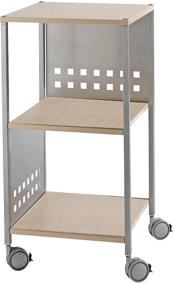 kaiserkraft Mehrzweckwagen, mit drei Ebenen, HxBxT 860 x 450 x 450 mm