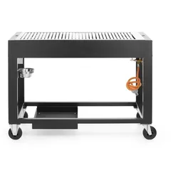 HENDI Gasgrill Tampa, Schwarz, 10kW, 1260x580x(H)900mm