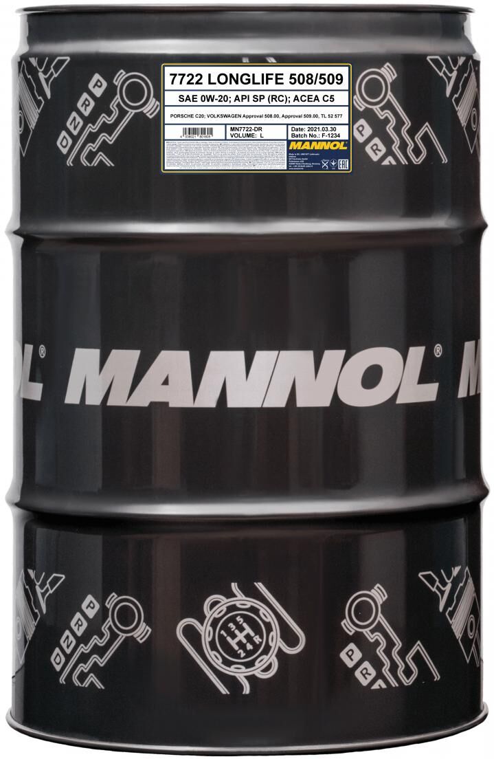 Sct - Mannol Motoröl Mannol Longlife 508/509 0w-20 [208l] Mn7722dr 208l