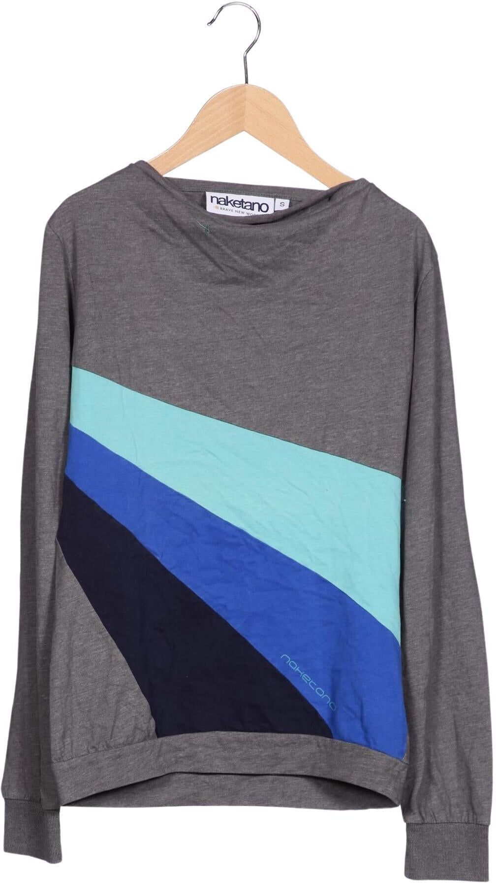 Naketano Damen Langarmshirt, Mehrfarbig, Gr. S, Baumwolle - Second Hand
