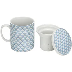 Cosy&Trendy, Teekanne, Teekanne deco-blau, 28cl, Ø 8 x H 10.5 cm (0.28 l)