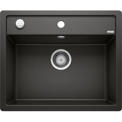 Granitspüle BLANCO "DALAGO 6-F", schwarz, B:50cm H:19cm T:61cm, Verbundwerkstoff, Küchenspülen, erhältlich in mehreren Farben