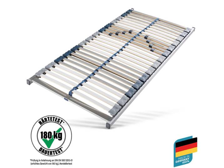 Lattenrost BECO Perfekta 200 , grau, B:80cm H:7cm L:200cm, Lattenroste, Lattenrost, Lattenrost in verschiedenen Grössen, extra stabiler Lattenrost