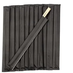 DayBays 100 Stk. Essstäbchen aus Bambus Stäbe 23cm (Chopsticks) Schwarz