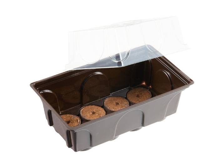 Windhager Zimmer-Treibhaus mit 8 Quelltabs 19 × 11 × 6 cm