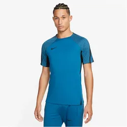 NIKE Strike Dri-FIT kurzarm Fußball Trainingsshirt Herren 457 - industrial blue/black/black L