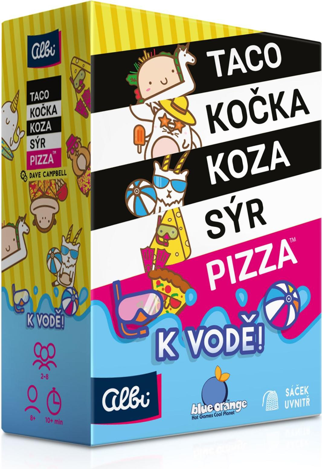 Albi Taco kat, geit, kaas en pizza waterbak