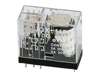 Velleman Verticaal relais 5A/30VDC-220VAC met 2 contacten (werk/rust) en 12VDC