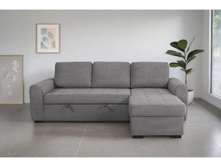OTTO home Ecksofa Poll L-Form, B: 245 cm, mit Schlaffunktion & Bettkasten