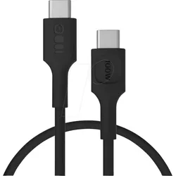 GC KAB100PS30PB - Daten-/ Ladekabel  USB C-Stecker > C Stecker, 100 W, 0,3 m, schw