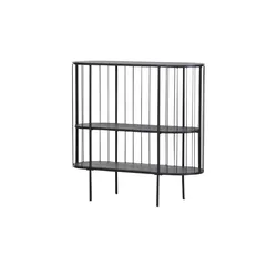 Regal  Giulio , schwarz , Maße (cm): B: 95 H: 90 T: 35.0