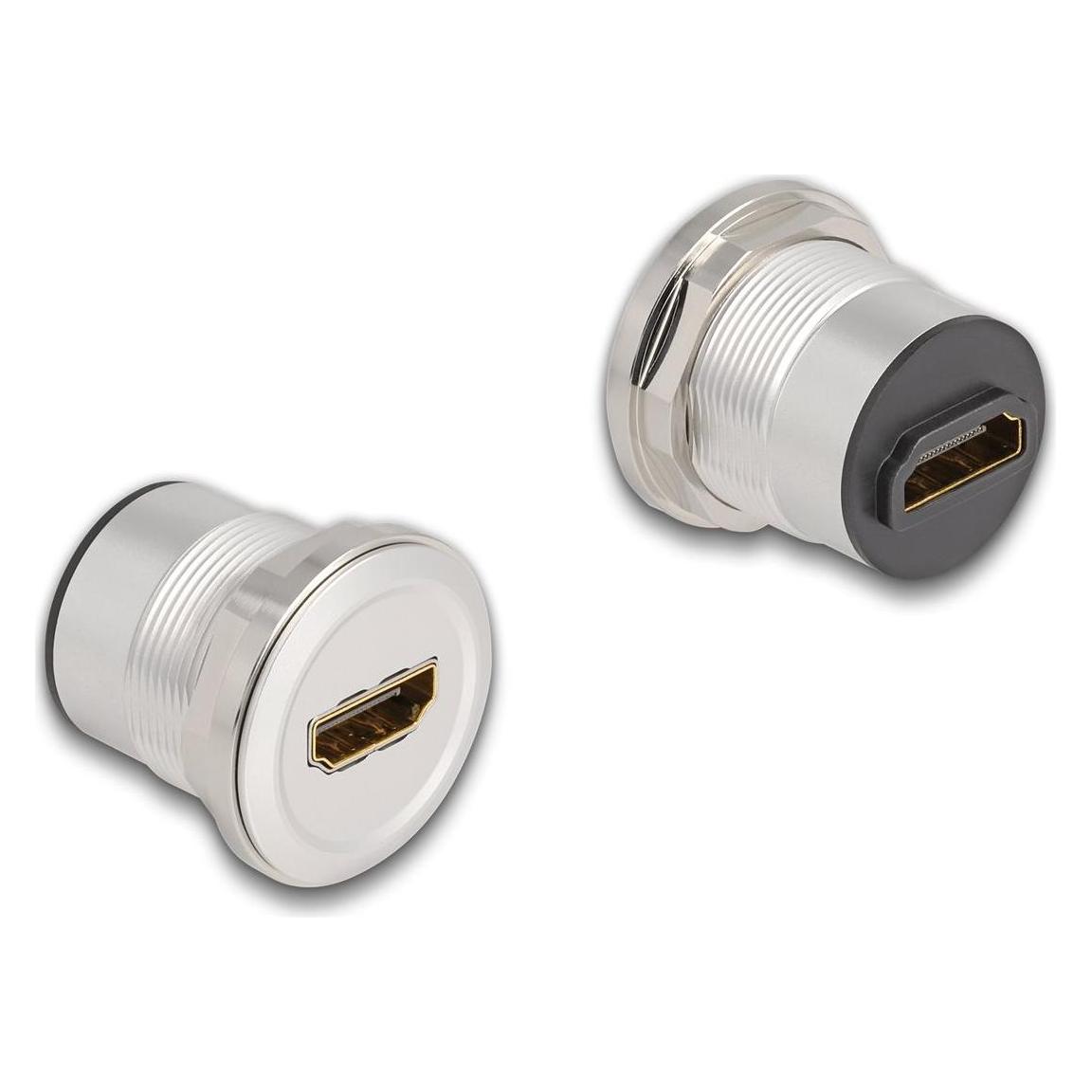 Delock HDMI Einbaubuchse 8K 60 Hz Aluminium (88191)