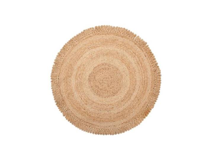 Tapis rond 140 cm en jute beige ERENCE