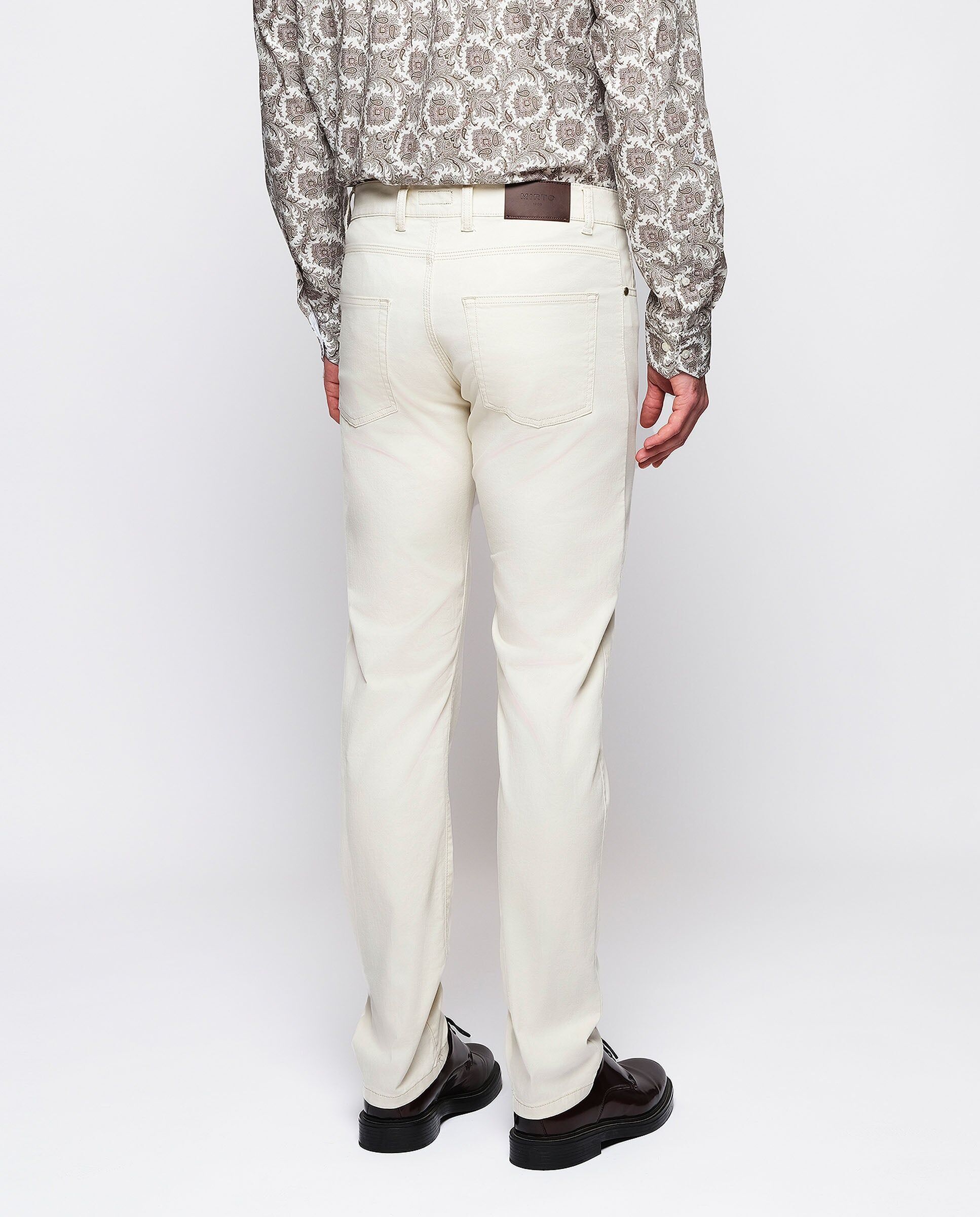 MIRTO Pantalón 5 bolsillos crudo algodón stretch-52 Hombre