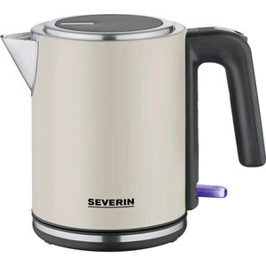 Severin Wasserkocher WK 9577, creme, 1 Liter, 2400 Watt, mit Edelstahlgehäuse
