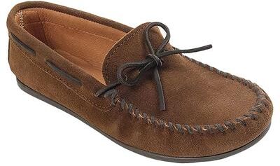 Minnetonka Classic Moc - Mens 7.5 Brown Slip On Medium