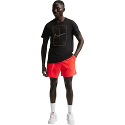 NIKE Court Advantage Dri-FIT 6" Tennisshorts Herren 673 - chile red/white XL