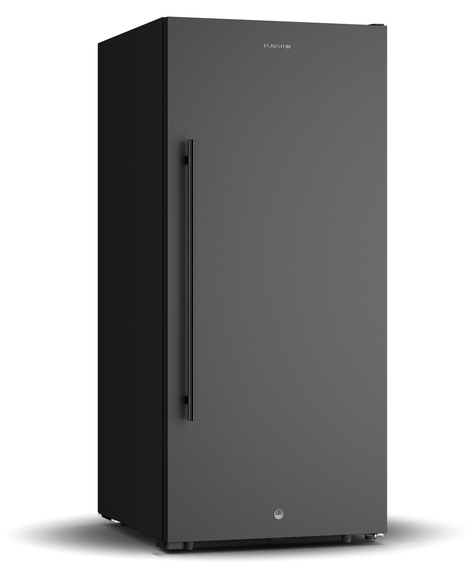 Klarstein CellarMax Weinkühlschrank Freistehend - 155 Flaschen, 5-20 °C, Touch-Bedienung, Metalltür, Holzregale, Alarm, , Großer Weinkühlschrank