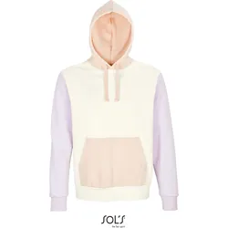 SOLS Unisex Bio Kapuzen Sweater Hoodie 03818 off white/creamy pink/creamy blue XL