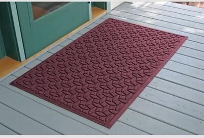 Bungalow Dba Matterly Ellipse Estates Doormat 60 x 36, 60 x 36, Burgundy
