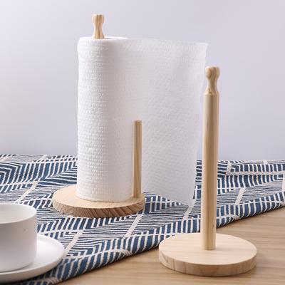 Multisell Products Hub Kitchen Wooden Standing Paper Towel Holder Restaurant Roll Dispenser l