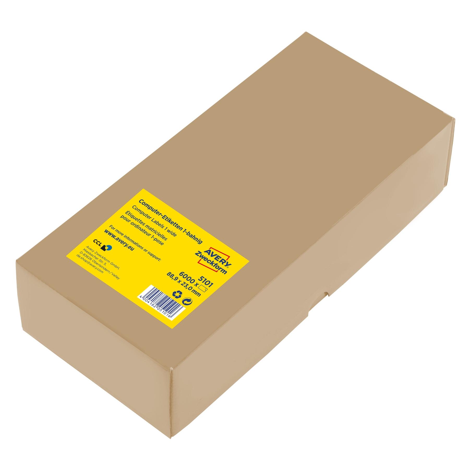 Avery 5101 Weiss 23 x 88,9 mm 6000 Stck. Etiketten (5101)