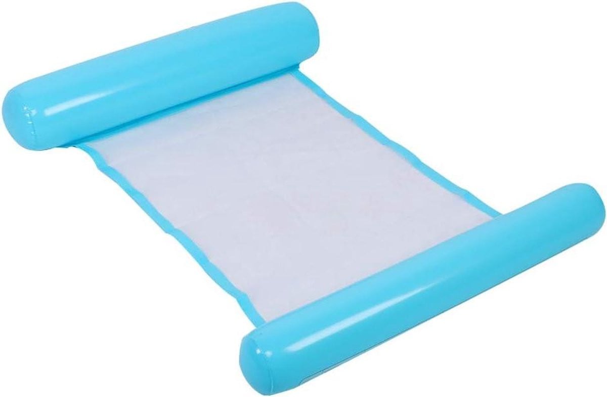 Hemelsblauw opblaasbaar waterbed voor volwassenen