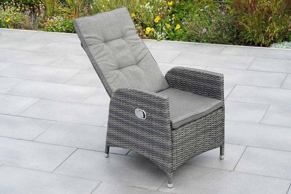 MERXXHANDELS Bologna Set 7tlg 6 Sessel Tisch 195x93cm Kissen 16946283