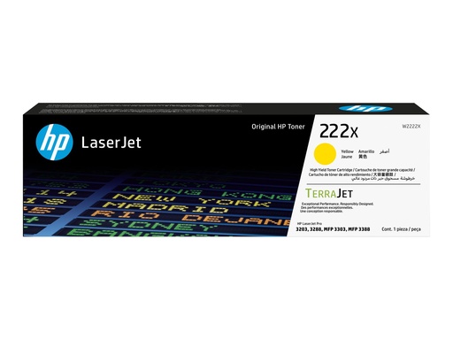 HP 222X - Hohe Ergiebigkeit - Gelb - original - LaserJet - Tonerpatrone (W2222X) (W2222X)