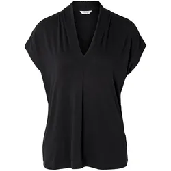 Tchibo - Blusenshirt mit V-Ausschnitt - Damen - Gr. S - schwarz