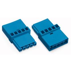 WAGO 890-619 Netz-Zwischenkupplung Netz-Stecker - Netz-Buchse Gesamtpolzahl: 5 Blau 50 St.