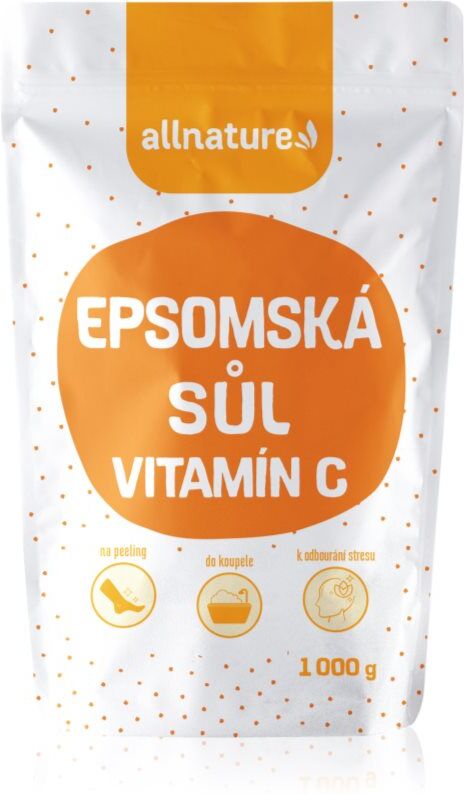 Allnature Epsom salt + vitamín C sel de bain à la vitamine C 1000 g